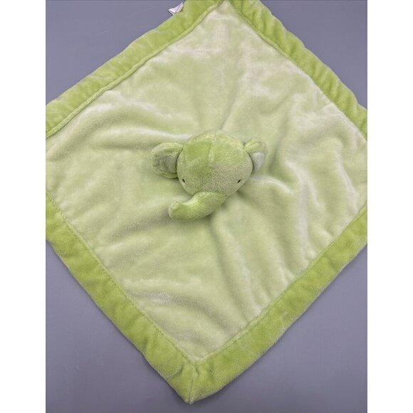 Tiddliwinks Plush Elephant‎ Baby Lovey Blanket Green Soft Security  12"x12" - Picture 2 of 4